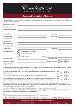 Booking Expression of Interest Form (Interactive Version) Booking Expression of Interest Form (Interactive Version)